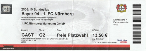 Ticket bayer leverkusen - ticket, 1