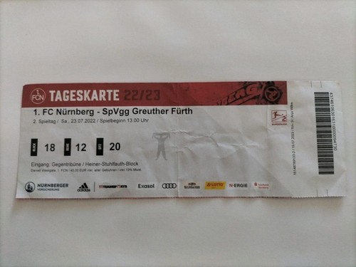 Sammler ticket 1 fc - 22/23, 1.fc