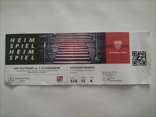 Sammler ticket vfb - sammler,