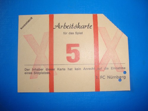 Arbeitskarte ticket fc - arbeitskarte,