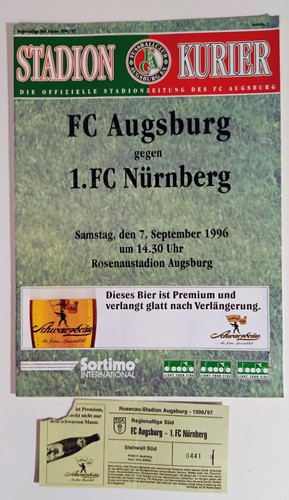 Programm augsburg 1 - programm, fc