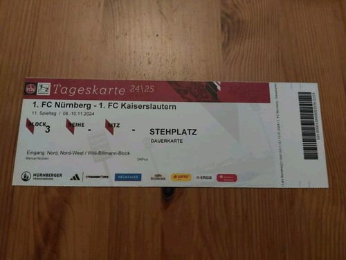 Used sammler ticket 2024 - ticket, 2024/25