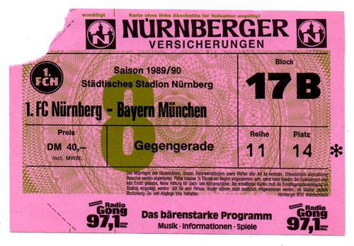 Ticket nürnberg - 1.,