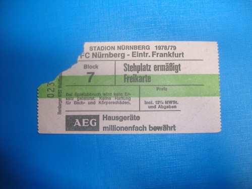 Ticket fc nürnberg - 78/79,